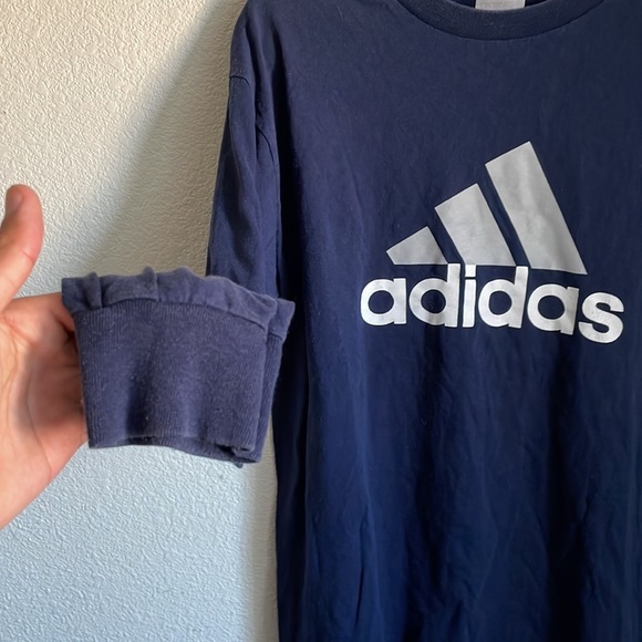 Mens Adidas Graphic Long Sleeve Tee Shirt - Picture 4 of 5